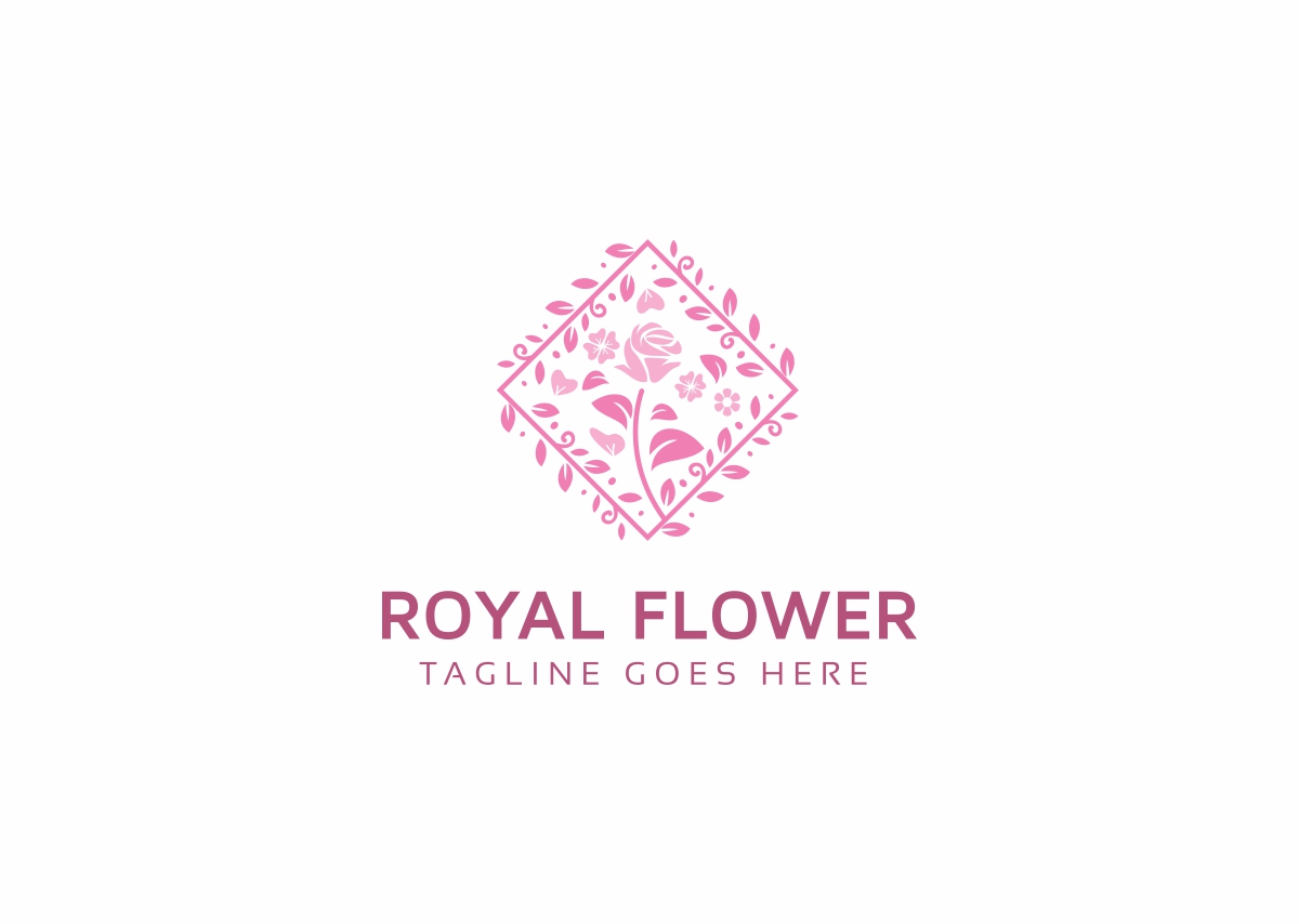 Download Шаблон логотипа "Royal Flower Logo Template" / Royal Flower Logo Template - Шаблон логотипа на тему графика beautiful crest business classy hotel company creative decorative deluxe resort flower glorious golden ornament heraldic high quality wine luxury jewelry