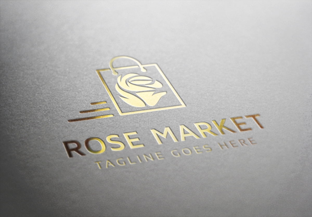 Download Шаблон логотипа "Rose Market Flower Logo Template" / Rose Market Flower Logo Template - Шаблон логотипа на тему графика apartment apparel application beauty brand care clothing develop florist flow flower garden hotel house leaf life logo market modern rose