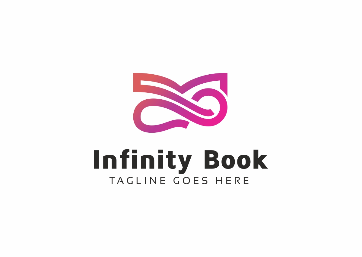 Download Шаблон логотипа "Infinity Book Logo Template" / Infinity Book Logo Template - Шаблон логотипа на тему графика archive book books brand branding business company dream group identity internet library logo market megazine modern my novel print production