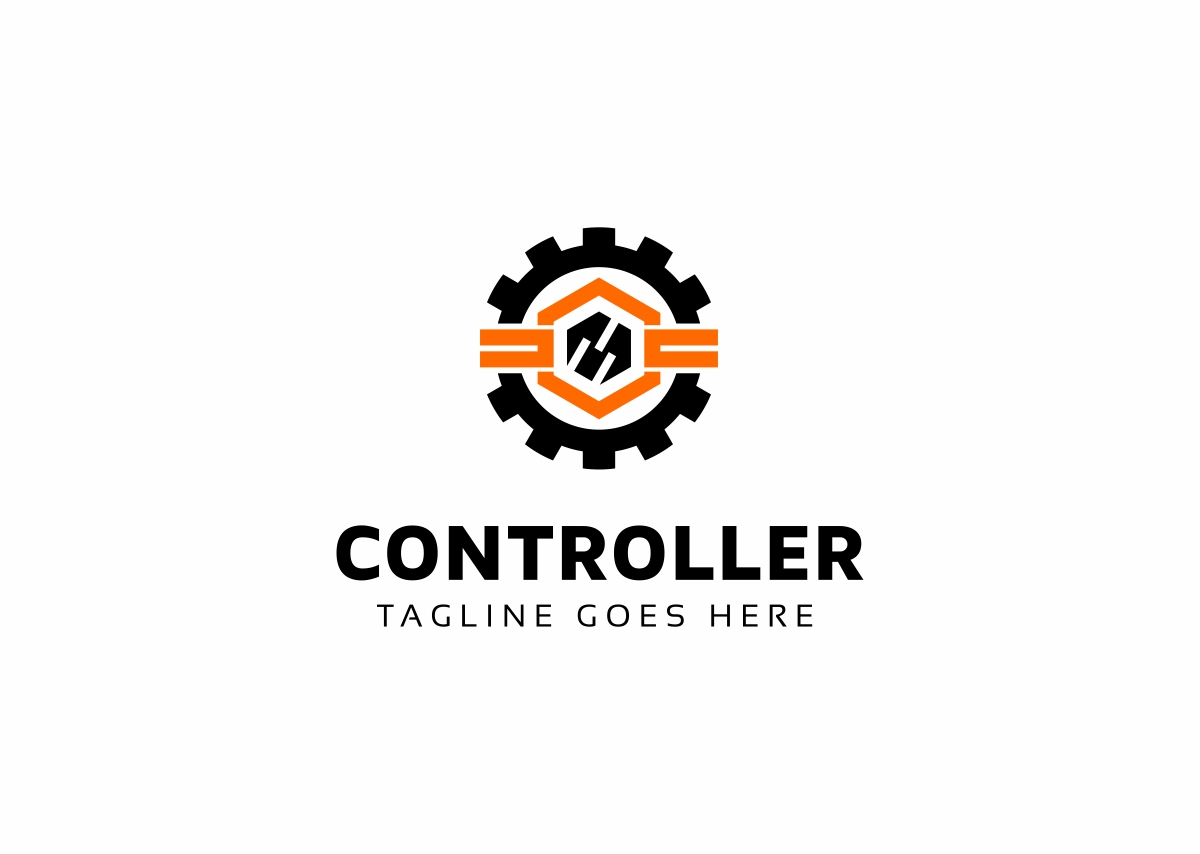 Download Шаблон логотипа "Controller Gear Logo Template" / Controller Gear Logo Template - Шаблон логотипа на тему графика bold brand branding business c letter clean clear communication company control controller engineer engineering gear idea ideas identity industrial industry
