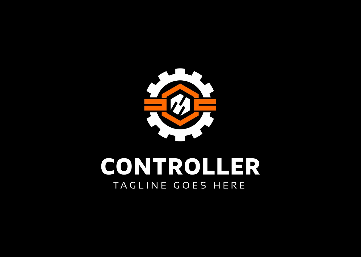 Download Шаблон логотипа "Controller Gear Logo Template" / Controller Gear Logo Template - Шаблон логотипа на тему графика bold brand branding business c letter clean clear communication company control controller engineer engineering gear idea ideas identity industrial industry