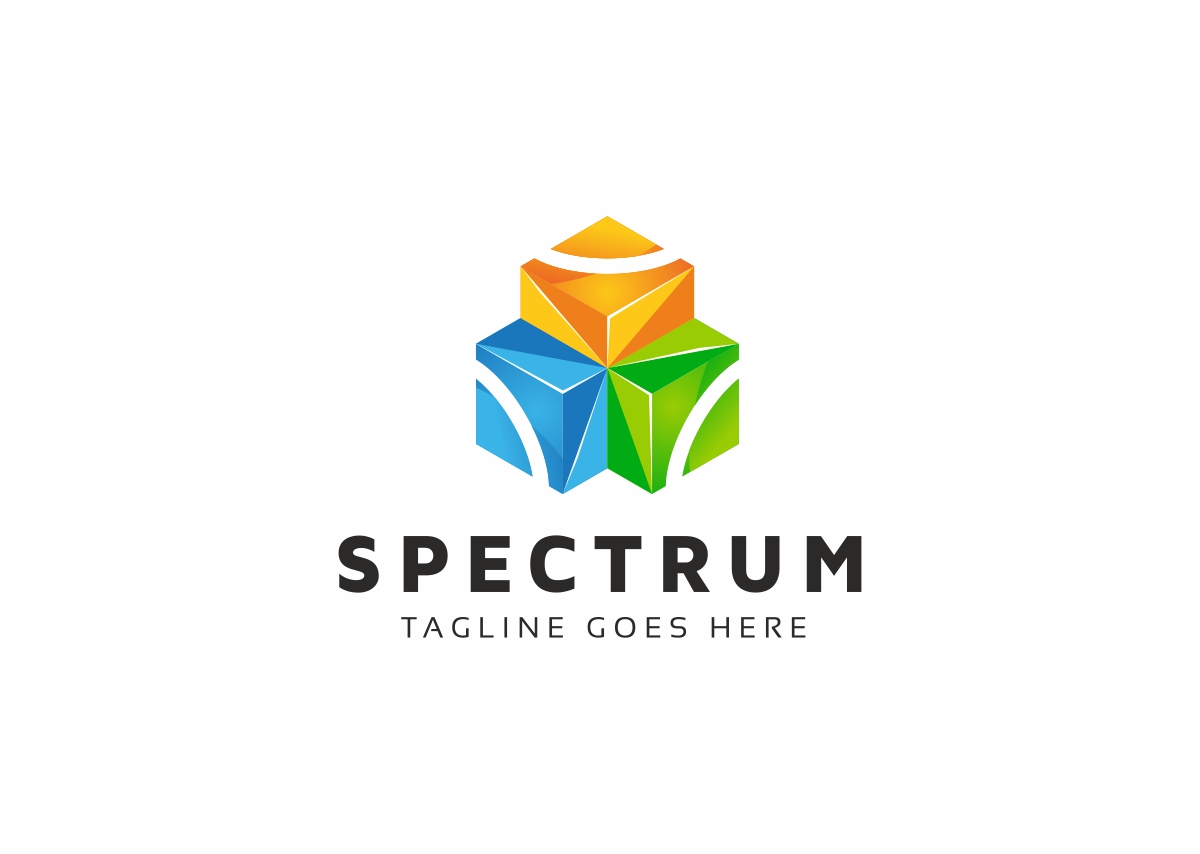 Download Шаблон логотипа "Spectrum Polygon Box Logo Template" / Spectrum Polygon Box Logo Template - Шаблон логотипа на тему графика abstract box business colorful communication core corporate creative creativity cube cubic cubical data digital hexagon hexagonal identity marketing media motion