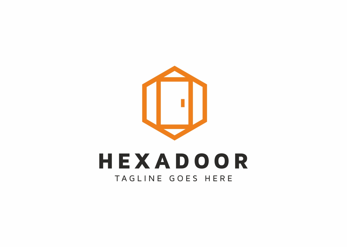 Download Шаблон логотипа "Hexadoor Logo Template" / Hexadoor Logo Template - Шаблон логотипа на тему графика architect brand branding building cube design door green hexa home house interior logo logotype modern professional template vector window