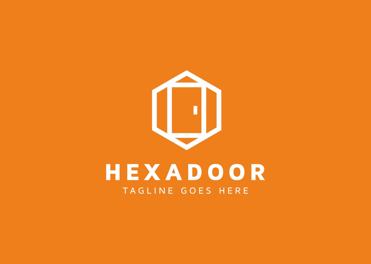 Download Шаблон логотипа "Hexadoor Logo Template" / Hexadoor Logo Template - Шаблон логотипа на тему графика architect brand branding building cube design door green hexa home house interior logo logotype modern professional template vector window