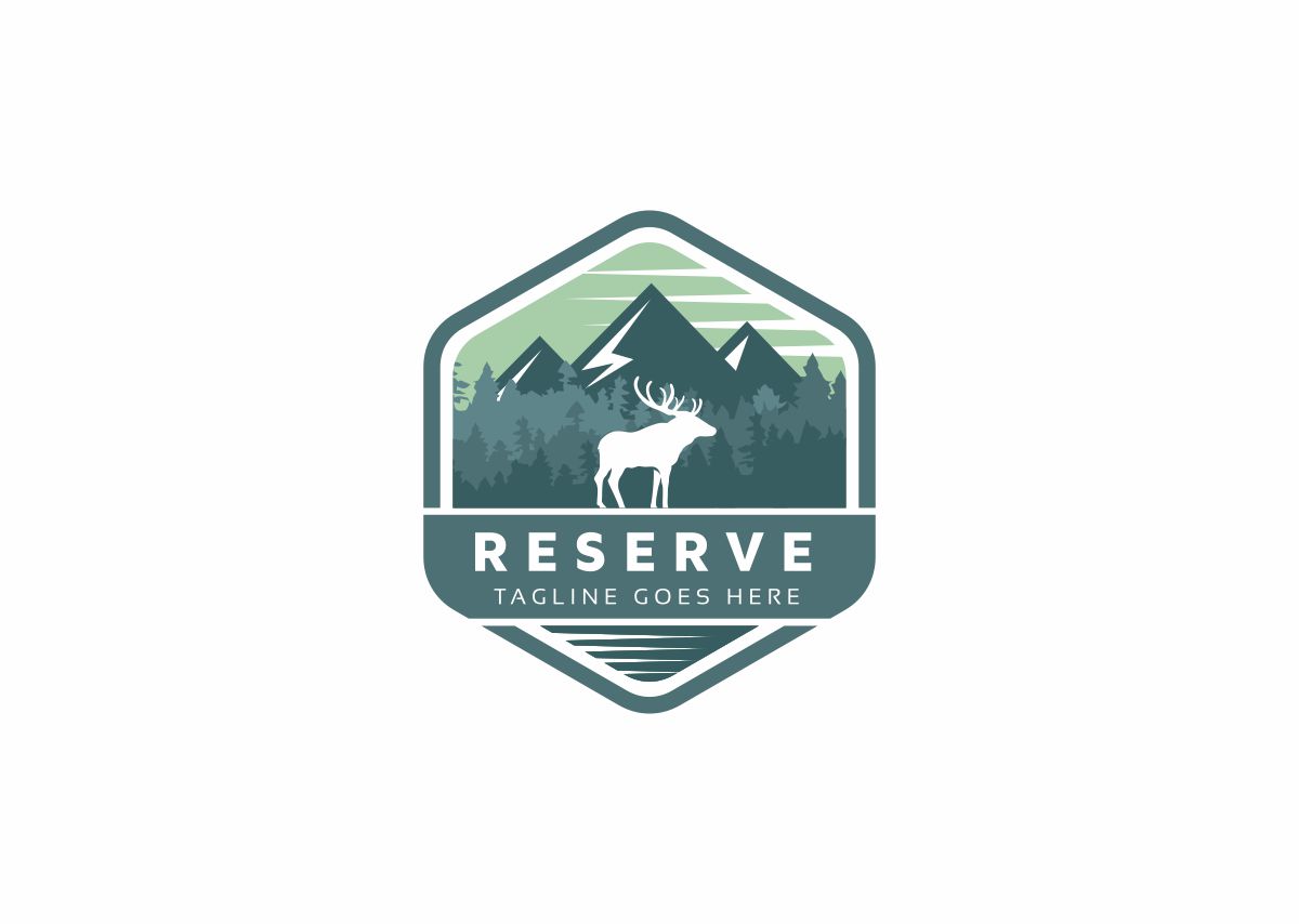 Download Шаблон логотипа "Reserve Logo Template" / Reserve Logo Template - Шаблон логотипа на тему графика animal big brand buck clubs deer head exclusive forest hunt hunting jungle modern nature rustic stag traditional vector wild wisdom