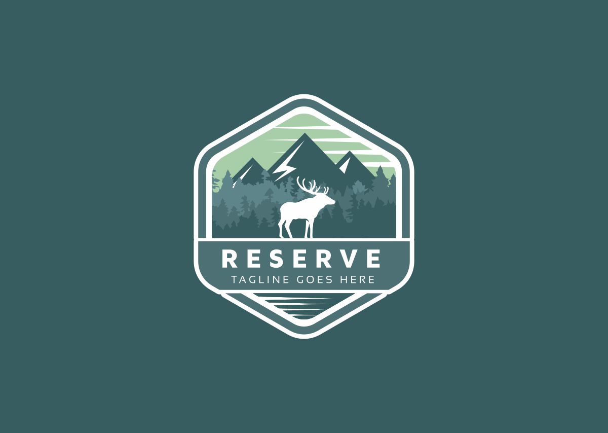 Download Шаблон логотипа "Reserve Logo Template" / Reserve Logo Template - Шаблон логотипа на тему графика animal big brand buck clubs deer head exclusive forest hunt hunting jungle modern nature rustic stag traditional vector wild wisdom