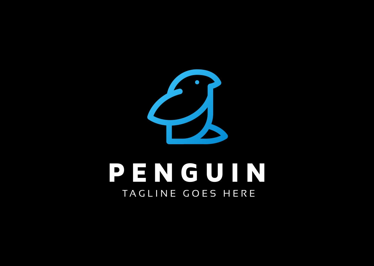 Download Шаблон логотипа "Penguin Logo Template" / Penguin Logo Template - Шаблон логотипа на тему графика animal logo template animals antartic antartica app art bird logo template chat circle cold creative studio developer game gaming ice
