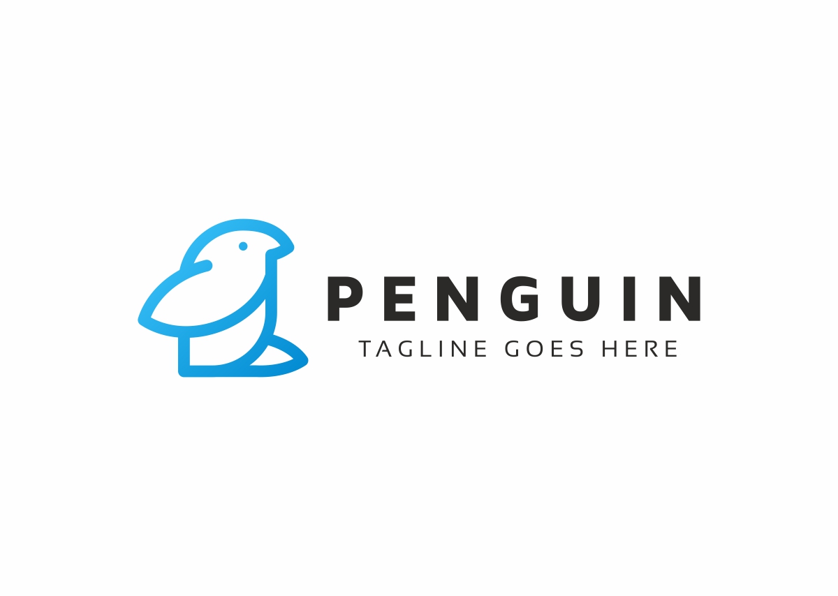 Download Шаблон логотипа "Penguin Logo Template" / Penguin Logo Template - Шаблон логотипа на тему графика animal logo template animals antartic antartica app art bird logo template chat circle cold creative studio developer game gaming ice