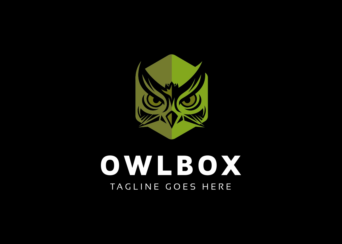 Download Шаблон логотипа "Owl Box Logo Template" / Owl Box Logo Template - Шаблон логотипа на тему графика abstract animal business company cool gray logo media owl pet shop symbol template transparency unique vector web