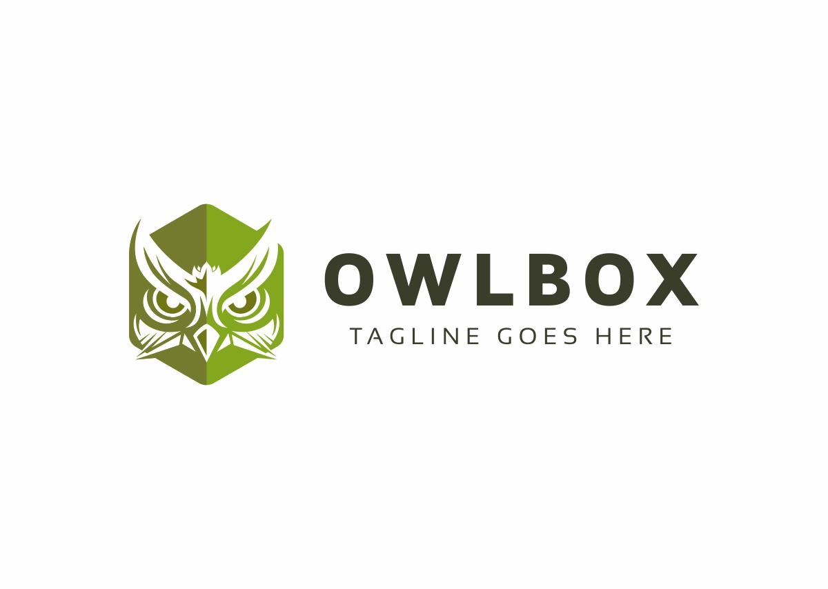Download Шаблон логотипа "Owl Box Logo Template" / Owl Box Logo Template - Шаблон логотипа на тему графика abstract animal business company cool gray logo media owl pet shop symbol template transparency unique vector web