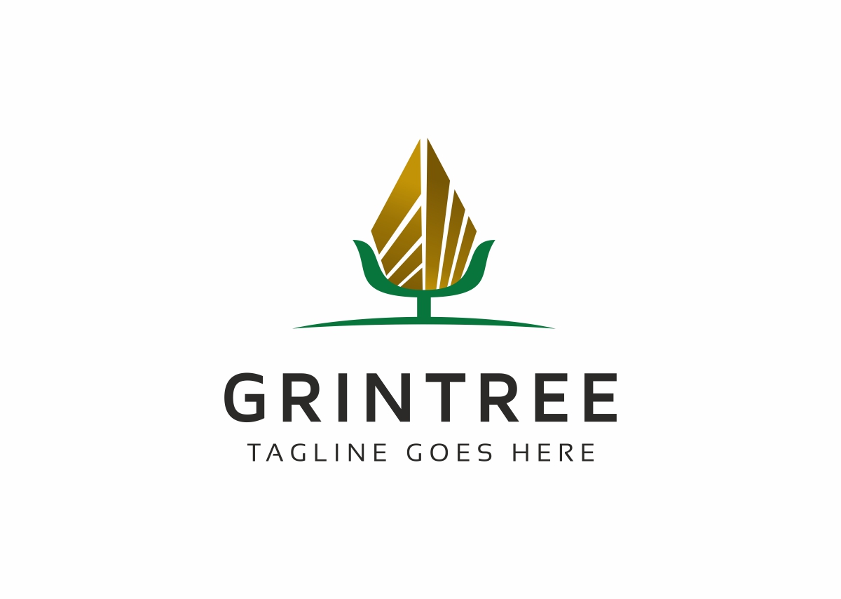 Download Шаблон логотипа "Grintree Logo Template" / Grintree Logo Template - Шаблон логотипа на тему графика agency app brand business company corporate creative design designer ecology forest green insurance logo logotype media natural nature tree trees