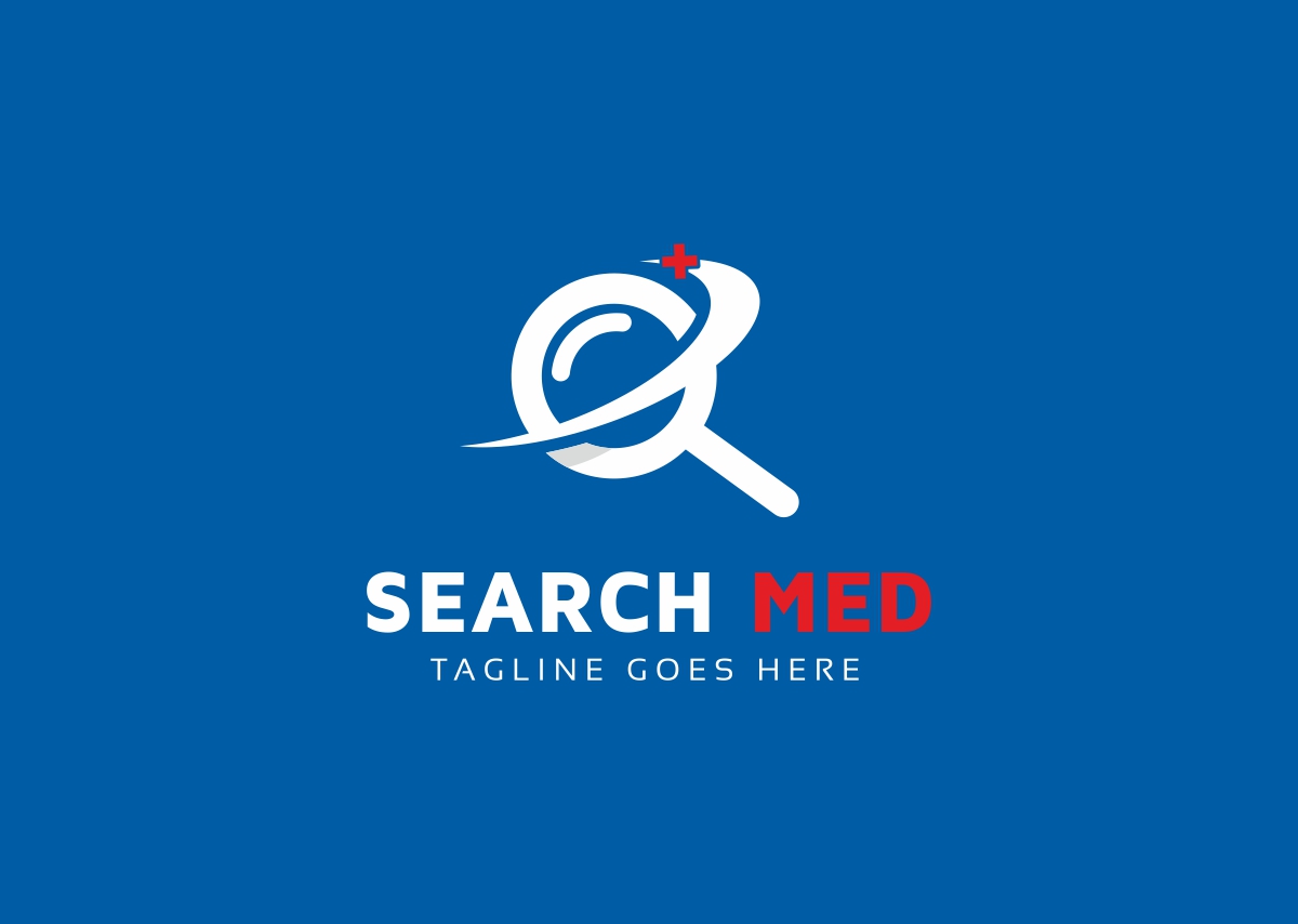 Download Шаблон логотипа "Search Med Logo Template" / Search Med Logo Template - Шаблон логотипа на тему графика business care clinic cross doctor grey health symbol hospital icon med medical company logo medicine modern nurse pharma plus search