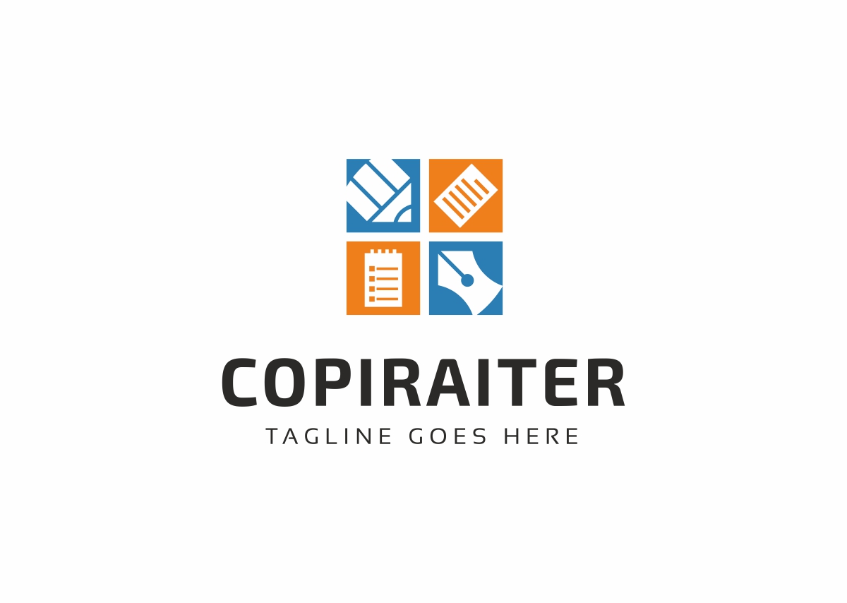 Download Шаблон логотипа "Copiraiter Logo Template" / Copiraiter Logo Template - Шаблон логотипа на тему графика agency app blog logo blogger business company copywriter diary drawing freelance idea internet lettering media memo note notepad paper pen
