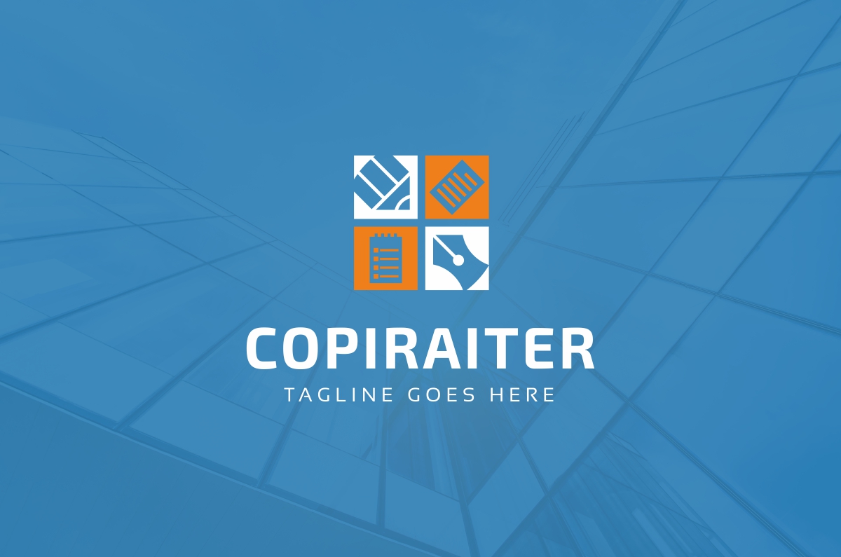 Download Шаблон логотипа "Copiraiter Logo Template" / Copiraiter Logo Template - Шаблон логотипа на тему графика agency app blog logo blogger business company copywriter diary drawing freelance idea internet lettering media memo note notepad paper pen