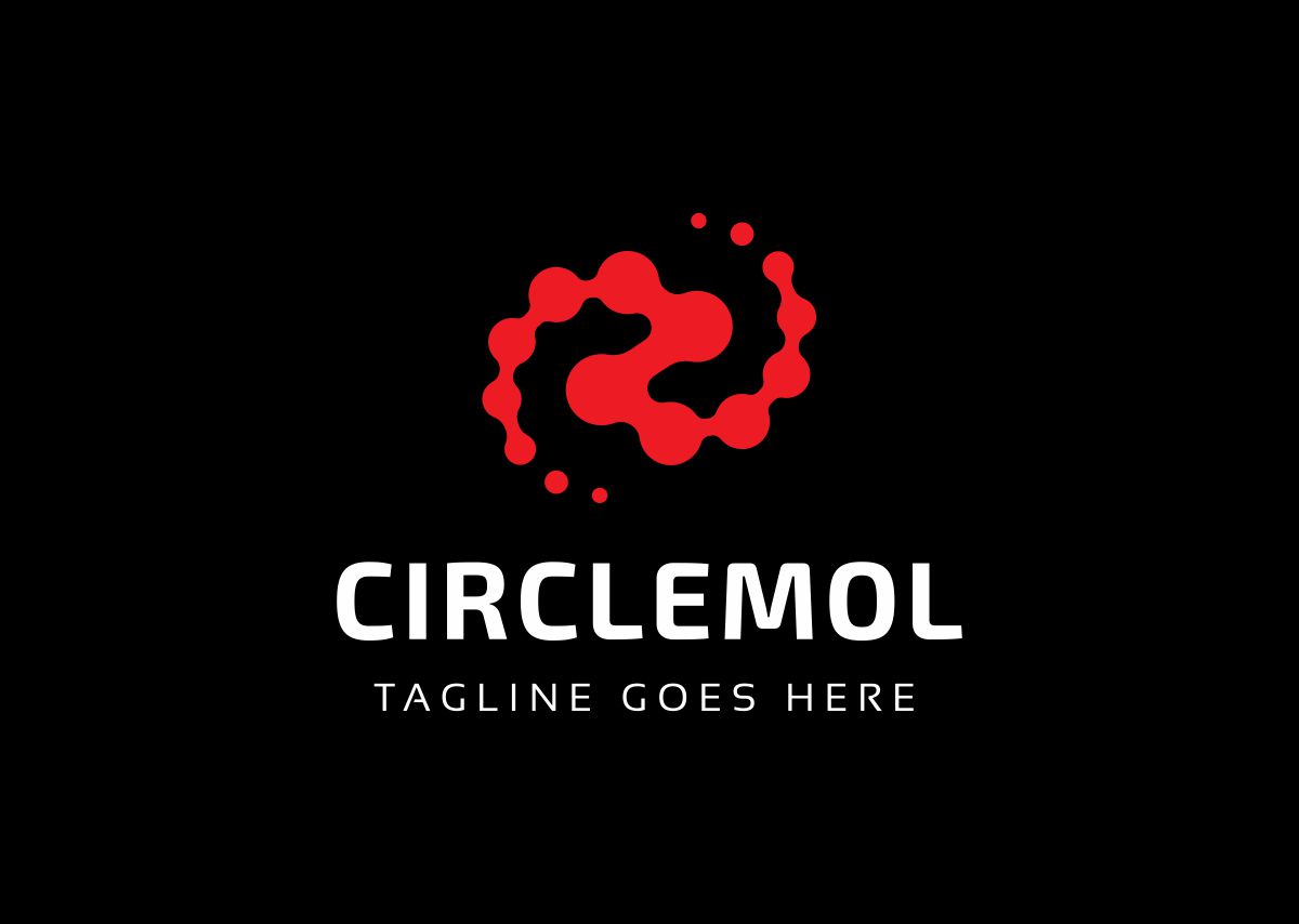 Download Шаблон логотипа "Circlemol Logo Template" / Circlemol Logo Template - Шаблон логотипа на тему графика analysis analytics application atom atomic marketing banking biz logo branding business consultant core economic growth market metrics money nuclear profit