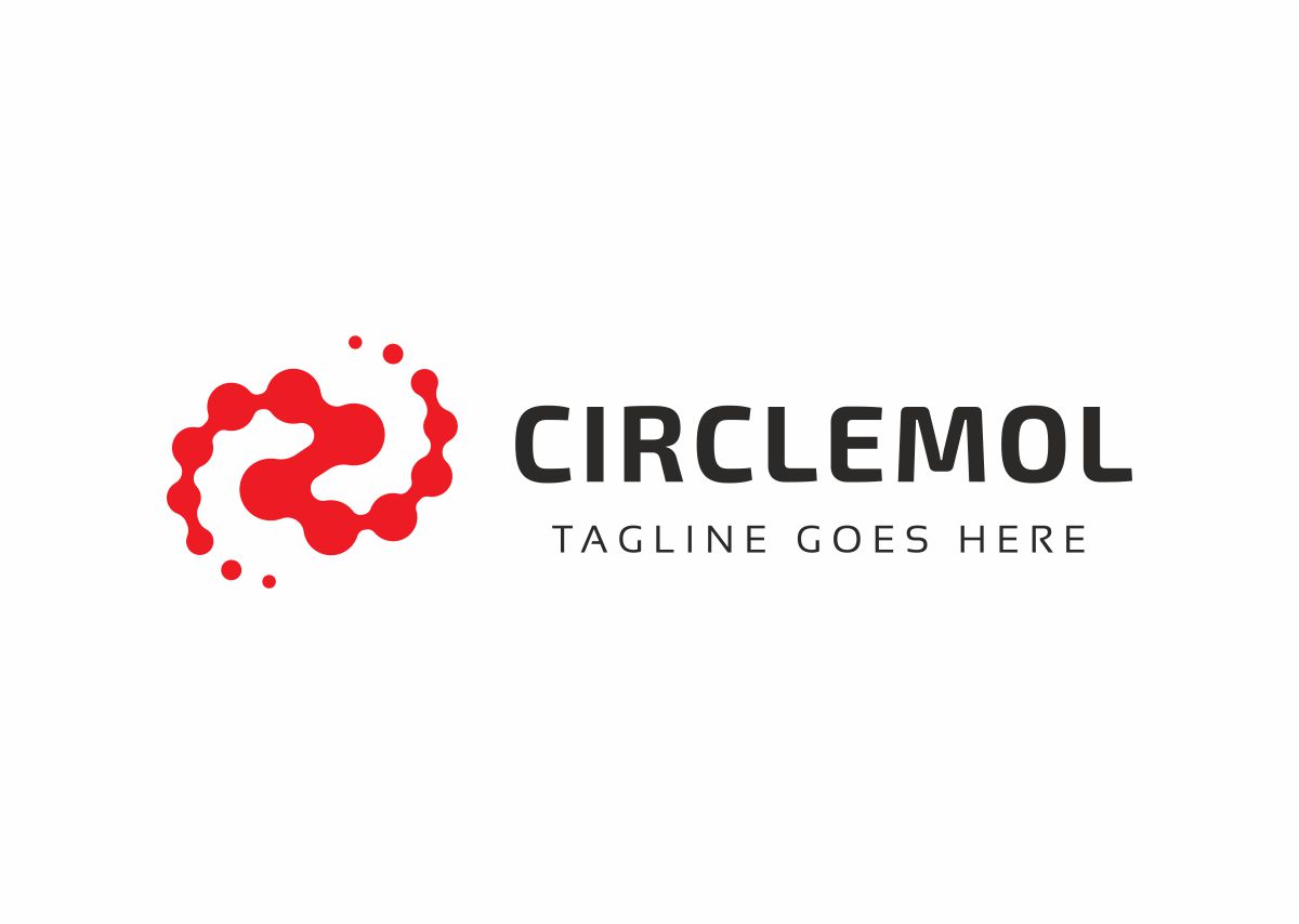 Download Шаблон логотипа "Circlemol Logo Template" / Circlemol Logo Template - Шаблон логотипа на тему графика analysis analytics application atom atomic marketing banking biz logo branding business consultant core economic growth market metrics money nuclear profit