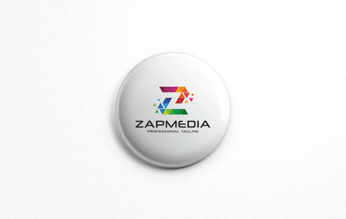 Download Шаблон логотипа "Zapmedia Logo Template" / Zapmedia Logo Template - Шаблон логотипа на тему графика black blue brand business circle circular company corporate design green grey identity letter z logo modern orange psd psd purple