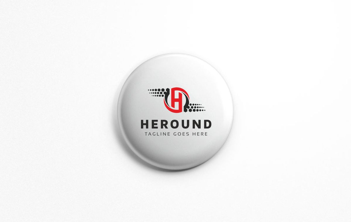 Download Шаблон логотипа "Heround H Letter Logo Template" / Heround H Letter Logo Template - Шаблон логотипа на тему графика alphabet creative creativity design digital edge graphic h hexa hyper icon initial letter j r logo media modern professional simple