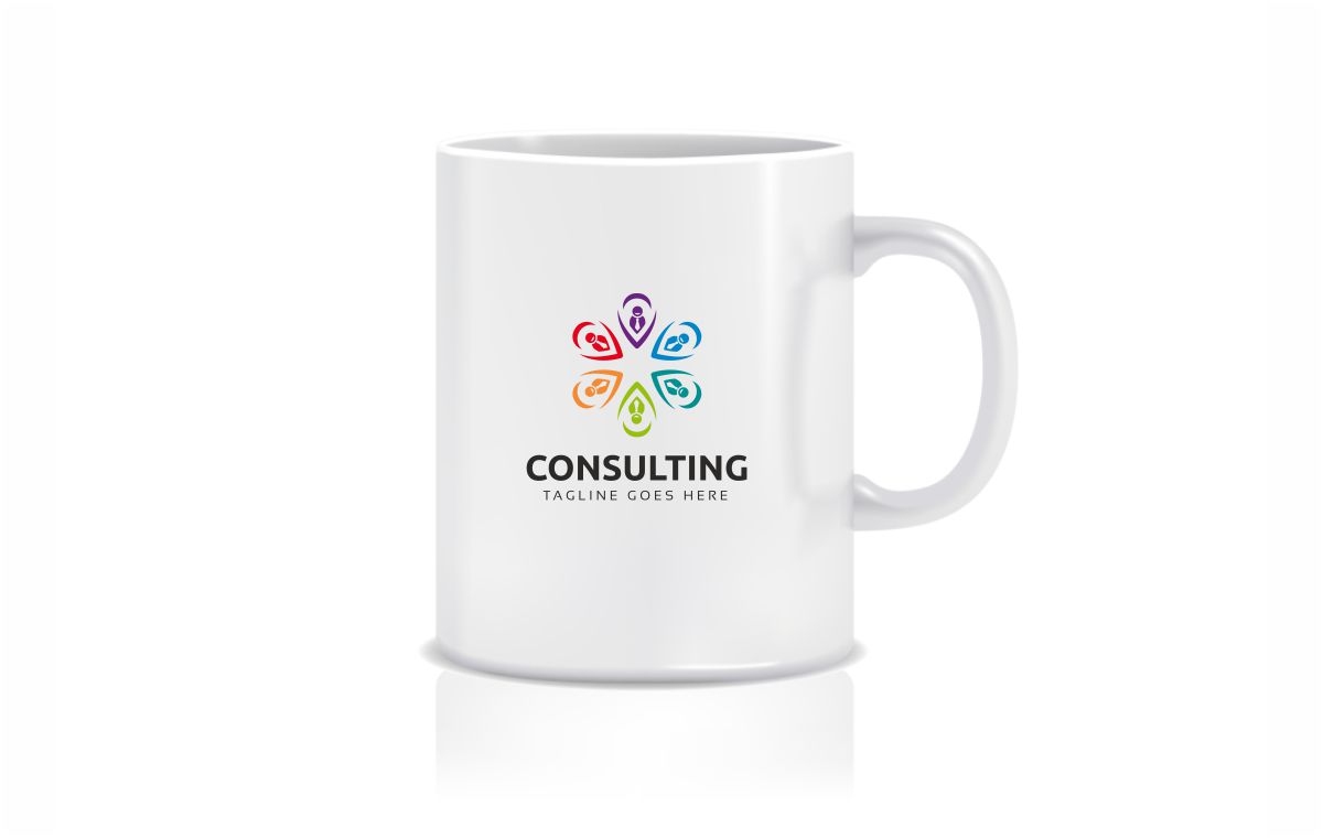 Download Шаблон логотипа "Consulting Logo Template" / Consulting Logo Template - Шаблон логотипа на тему графика agency brand branding business circle colorful colors communication community company datas globe identity interactivity network networking peace people print share