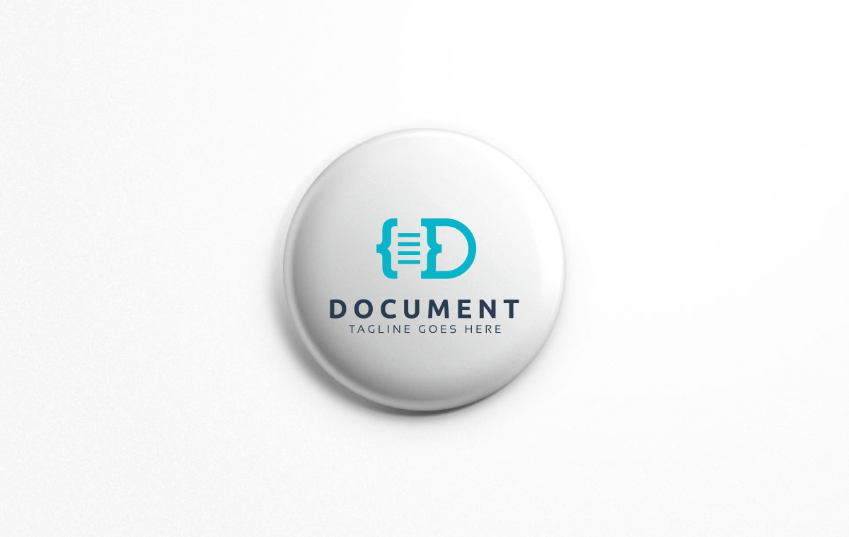 Download Шаблон логотипа "Document Logo Template" / Document Logo Template - Шаблон логотипа на тему графика abstract brand branding clean company creative d letter logo template finance icon identity symbol logos modern object professional shape simple