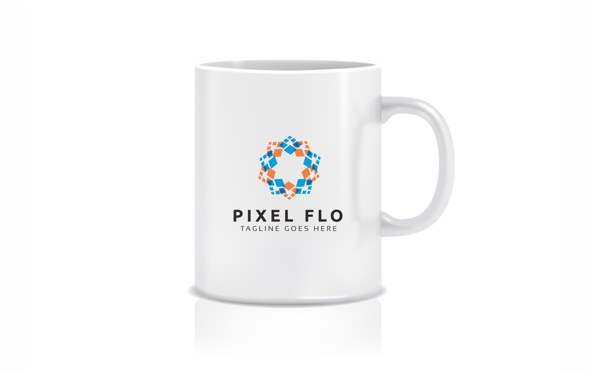 Download Шаблон логотипа "Pixel Flower Logo Template" / Pixel Flower Logo Template - Шаблон логотипа на тему графика abstract botanist brand colorful colorful flower concept creation creative creativity data designer digital ecological environment flower logo gardern identity natural