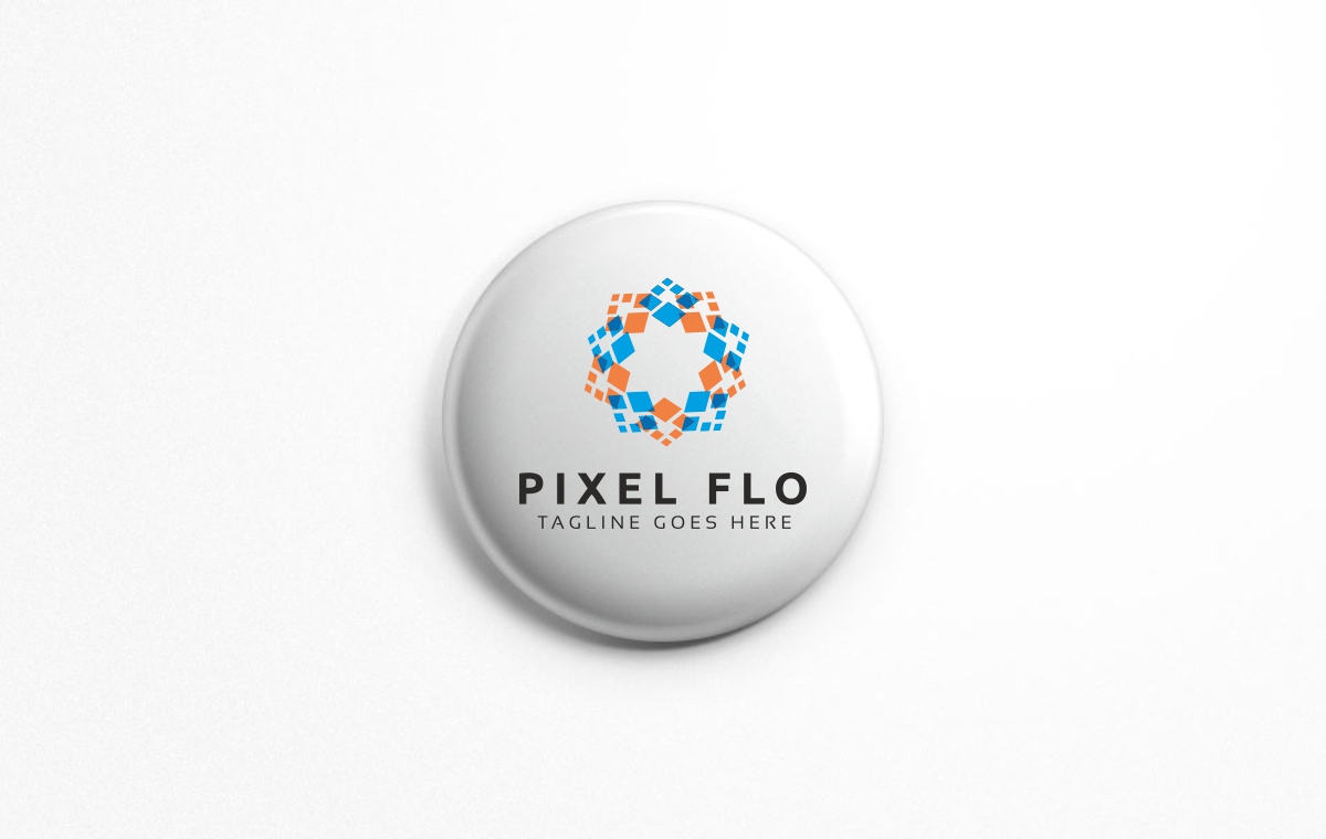 Download Шаблон логотипа "Pixel Flower Logo Template" / Pixel Flower Logo Template - Шаблон логотипа на тему графика abstract botanist brand colorful colorful flower concept creation creative creativity data designer digital ecological environment flower logo gardern identity natural