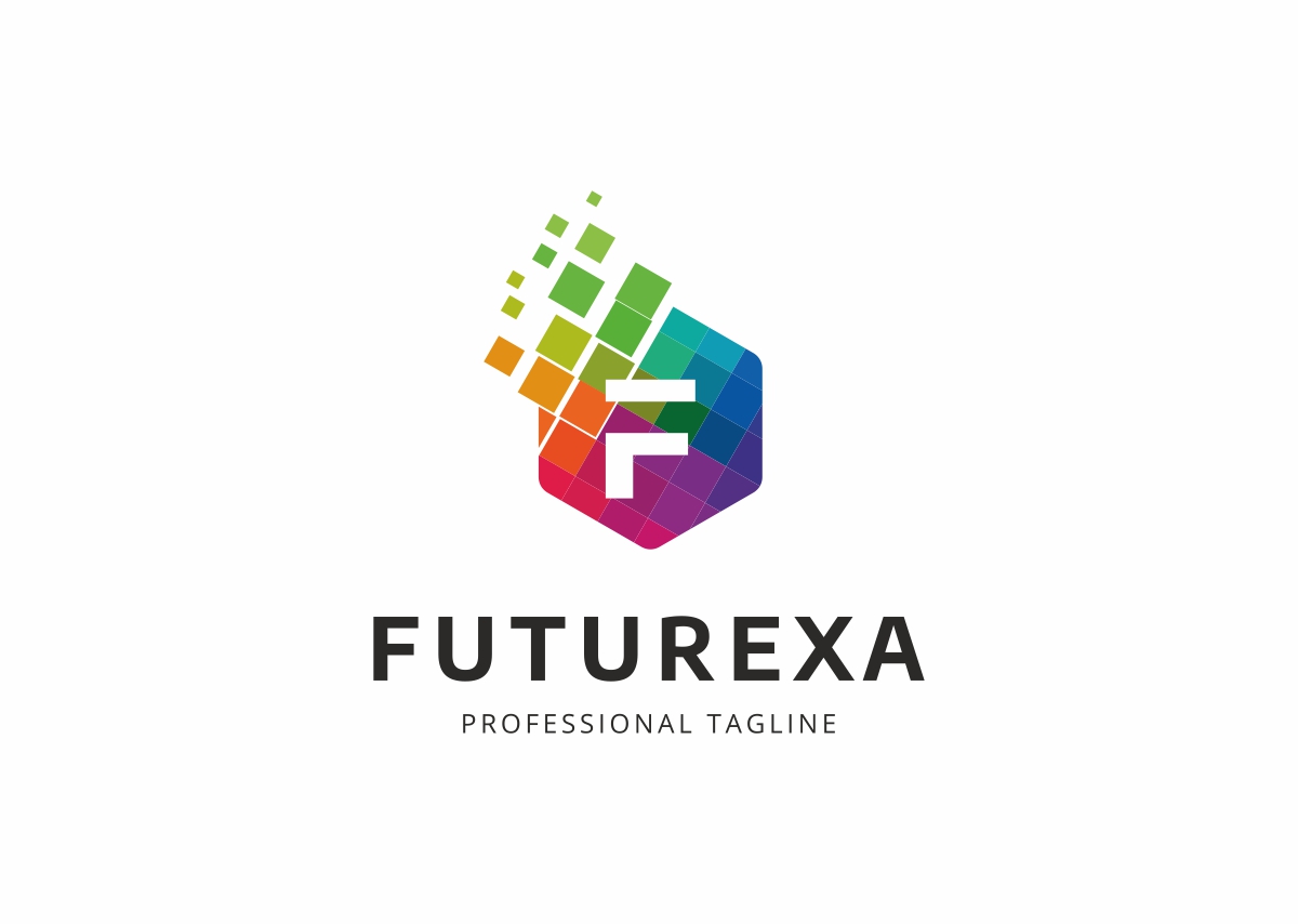 Download Шаблон логотипа "Futurexa F Letter Logo Template" / Futurexa F Letter Logo Template - Шаблон логотипа на тему графика agency app business colorful colors concept creative dynamic f letter logo flow industry f marketing media modern multimedia rainbow software