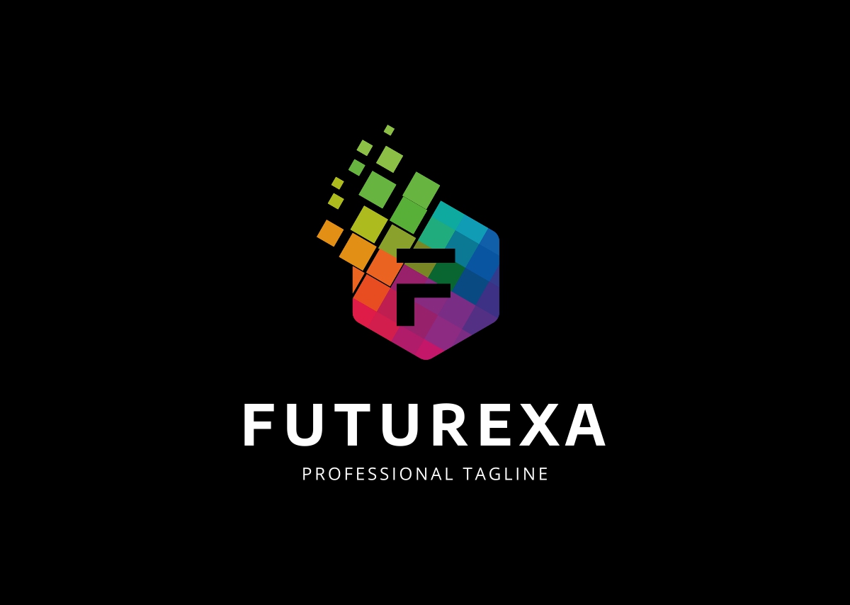 Download Шаблон логотипа "Futurexa F Letter Logo Template" / Futurexa F Letter Logo Template - Шаблон логотипа на тему графика agency app business colorful colors concept creative dynamic f letter logo flow industry f marketing media modern multimedia rainbow software