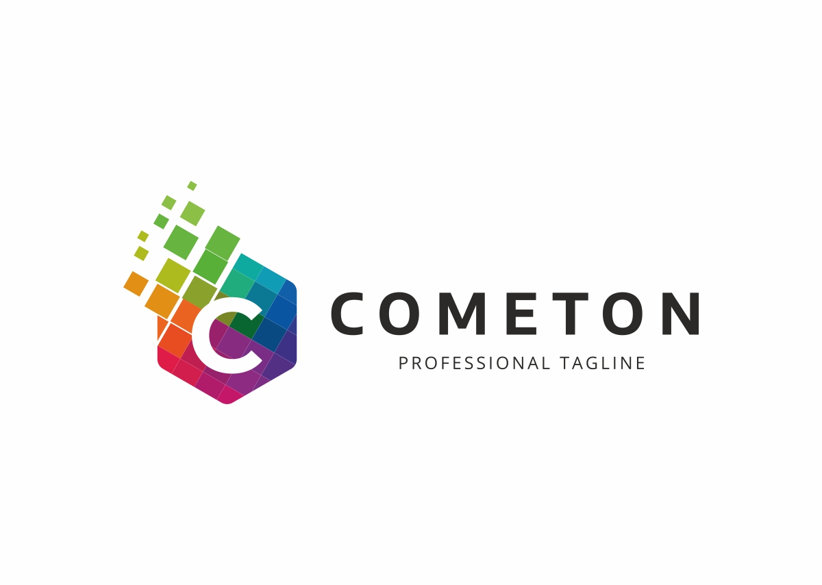 Download Шаблон логотипа "Cometon C Letter Logo Template" / Cometon C Letter Logo Template - Шаблон логотипа на тему графика agency app box brand branding c letter cube cubic design designer group hosting internet logo managament marketing media red service