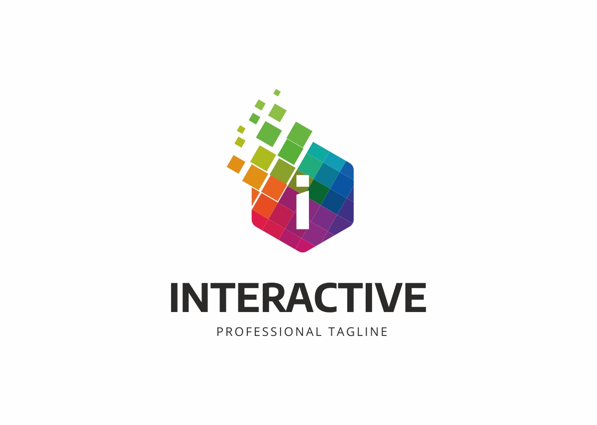 Download Шаблон логотипа "Interactive I Letter Logo Template" / Interactive I Letter Logo Template - Шаблон логотипа на тему графика 3d abstract agency app box branding creative cube designer developer energy hexagon i logo symbol idea letter orange pixel software