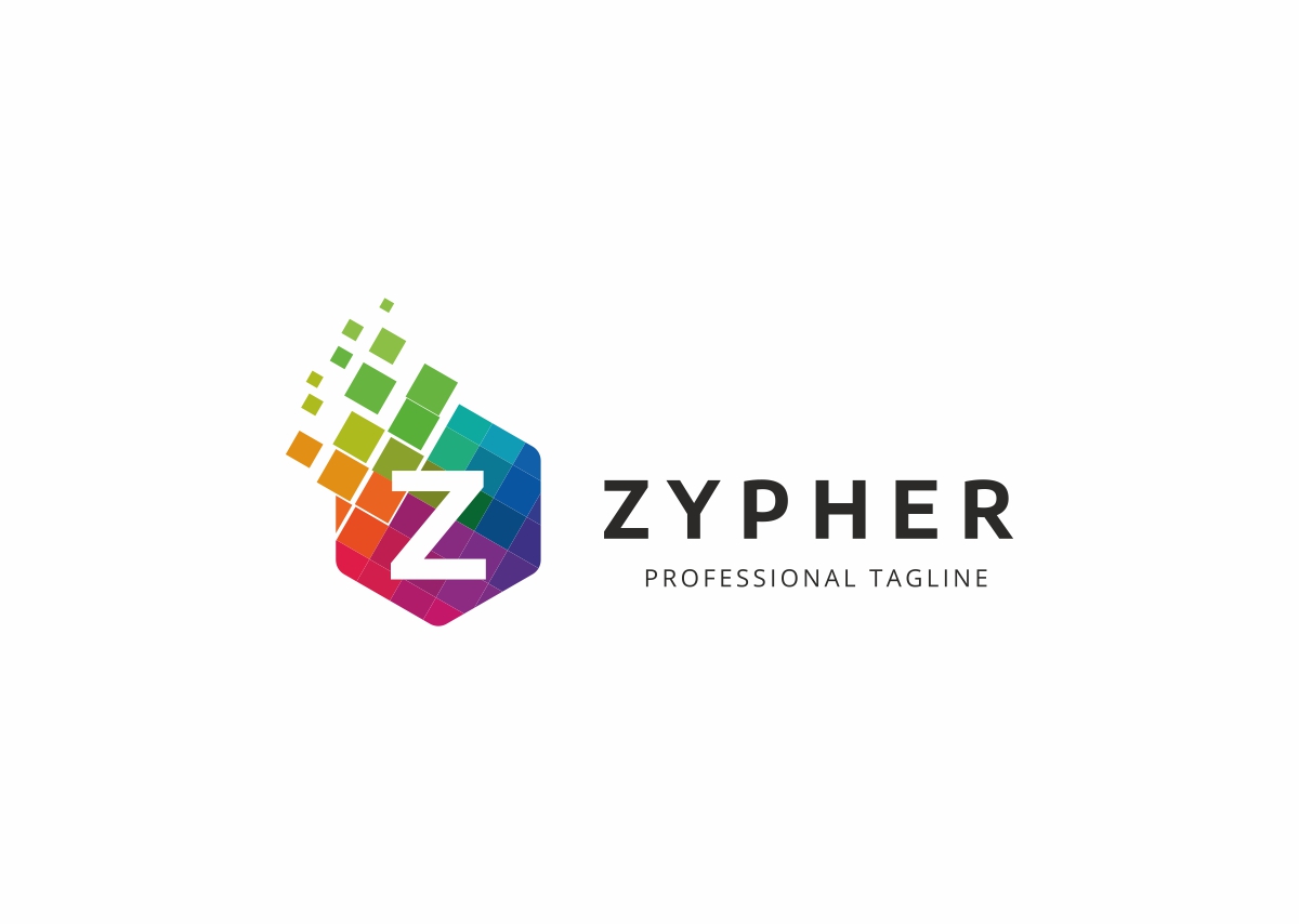 Download Шаблон логотипа "Zypher Z Letter Logo Template" / Zypher Z Letter Logo Template - Шаблон логотипа на тему графика abstract colorful creative data development digital dynamic game gamer gaming identity letter z logo marketing media pixel regenerate solution speed