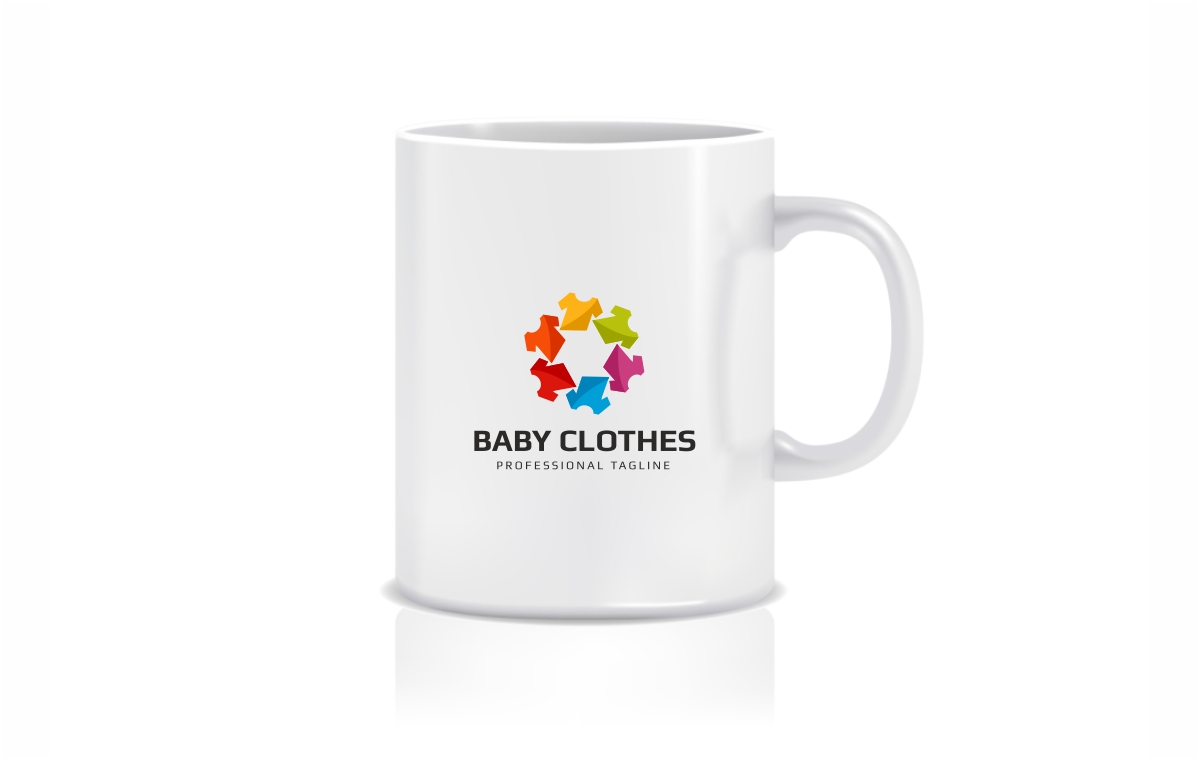 Download Шаблон логотипа "Baby Clothes Logo Template" / Baby Clothes Logo Template - Шаблон логотипа на тему графика babies baby logo babyshop blue brand business child children creatives cute design e-commerce green illustration infant logotype lovely online shop