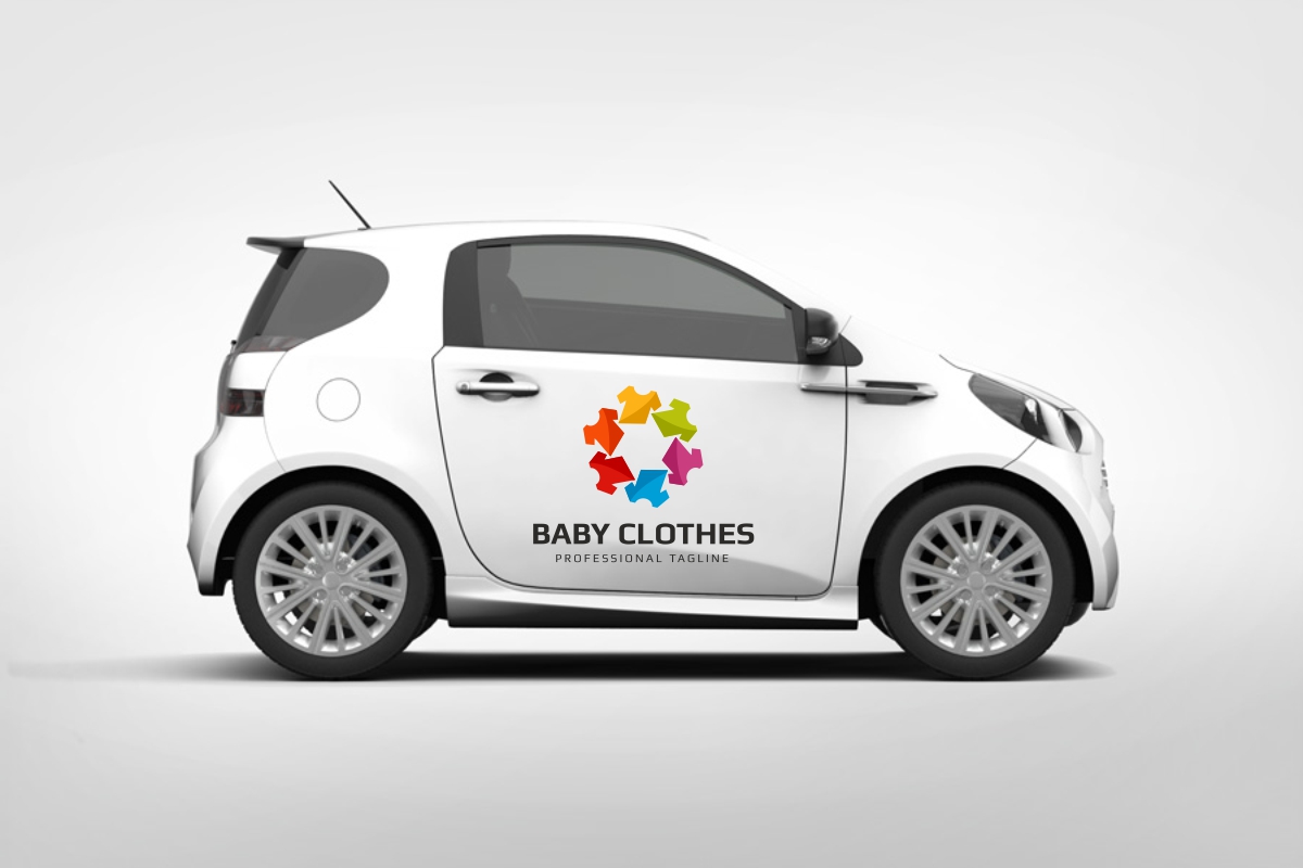 Download Шаблон логотипа "Baby Clothes Logo Template" / Baby Clothes Logo Template - Шаблон логотипа на тему графика babies baby logo babyshop blue brand business child children creatives cute design e-commerce green illustration infant logotype lovely online shop