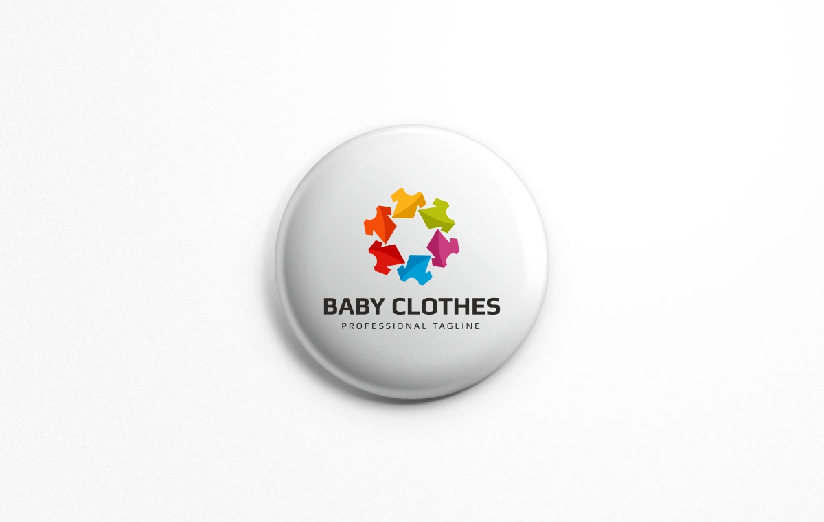 Download Шаблон логотипа "Baby Clothes Logo Template" / Baby Clothes Logo Template - Шаблон логотипа на тему графика babies baby logo babyshop blue brand business child children creatives cute design e-commerce green illustration infant logotype lovely online shop