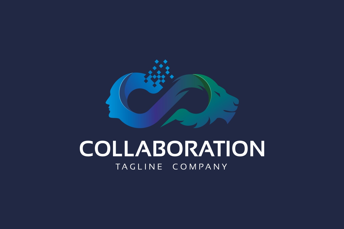 Download Шаблон логотипа "Human And Lion Leaders Logo Template" / Human And Lion Leaders Logo Template - Шаблон логотипа на тему графика animals branding brave chief consultant courage creative creativity feline financial guardian head human intelligence investment leader leadership lion man marketing