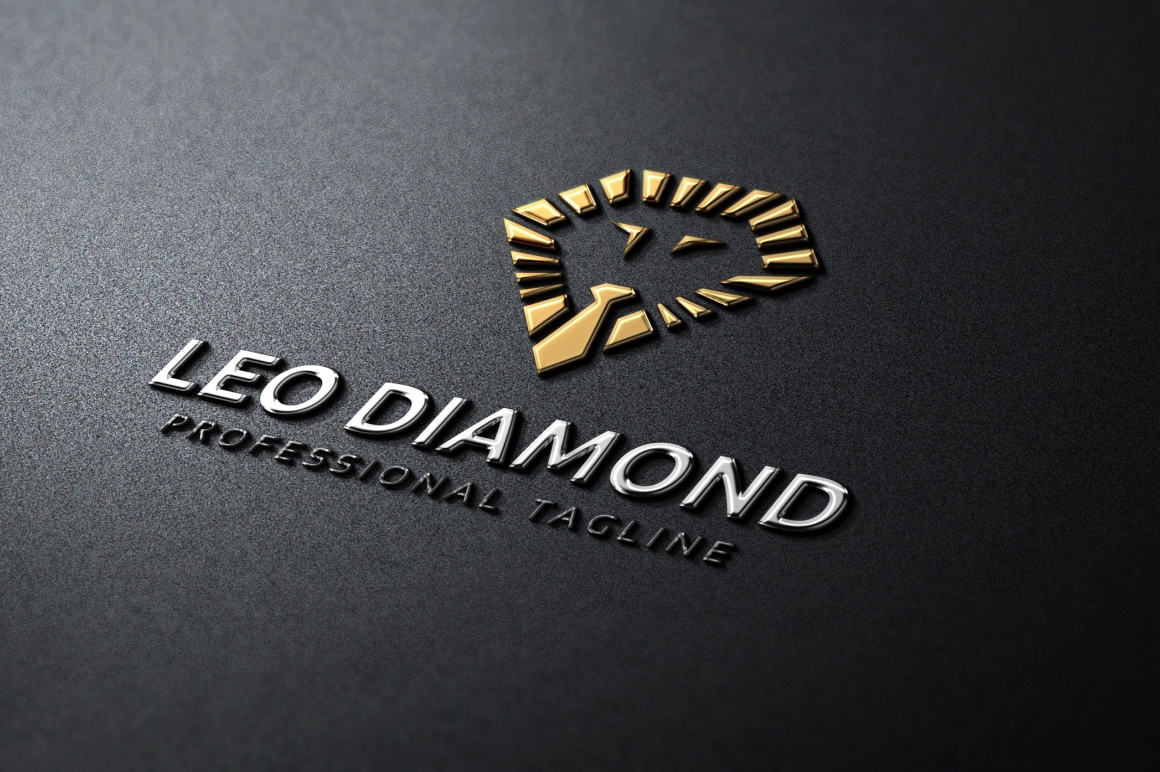 Download Шаблон логотипа "Lion Diamond Logo Template" / Lion Diamond Logo Template - Шаблон логотипа на тему графика animals apparel boutique bright gemstone brilliant jewelry capital classy hotel company brand creative vector deluxe bijoux diamond elegant gems emerald