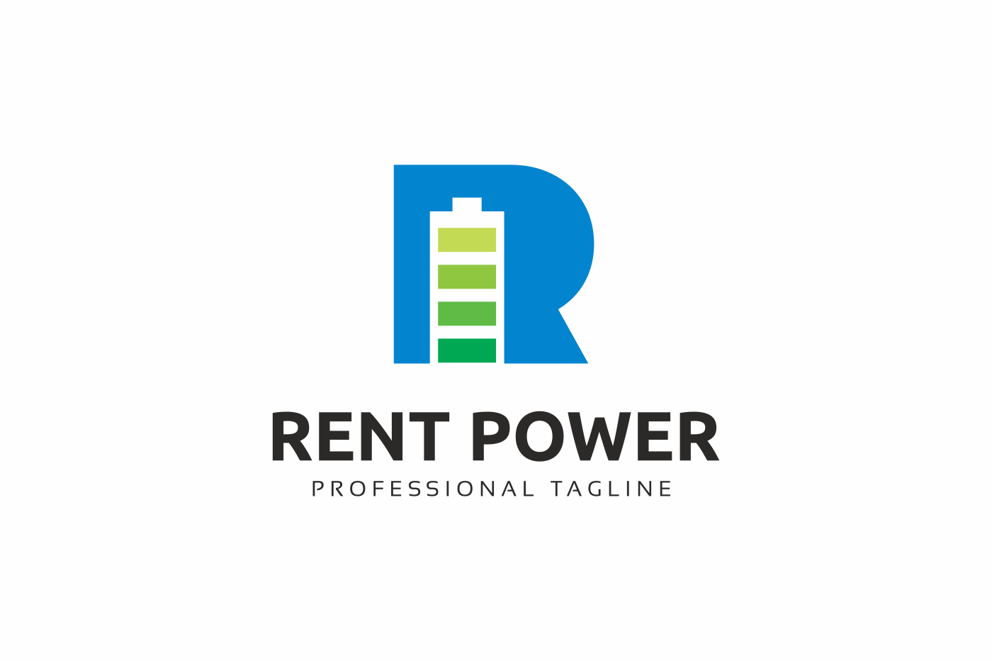 Download Шаблон логотипа "Rent Power Logo Template" / Rent Power Logo Template - Шаблон логотипа на тему графика agency circular consultant consulting corporate creation degree gaming letter marketing media modern r logo race racing random real estate record