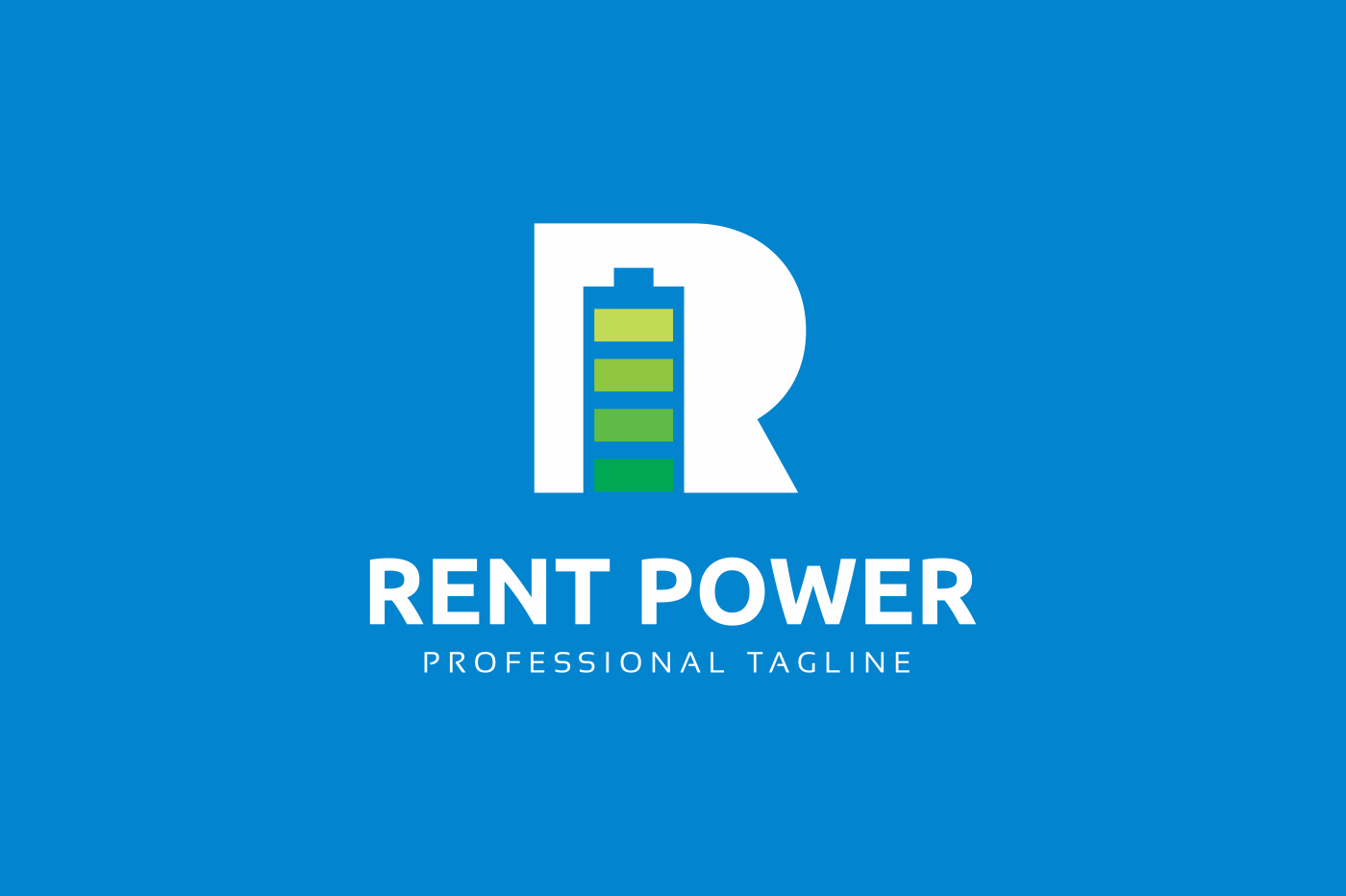 Download Шаблон логотипа "Rent Power Logo Template" / Rent Power Logo Template - Шаблон логотипа на тему графика agency circular consultant consulting corporate creation degree gaming letter marketing media modern r logo race racing random real estate record