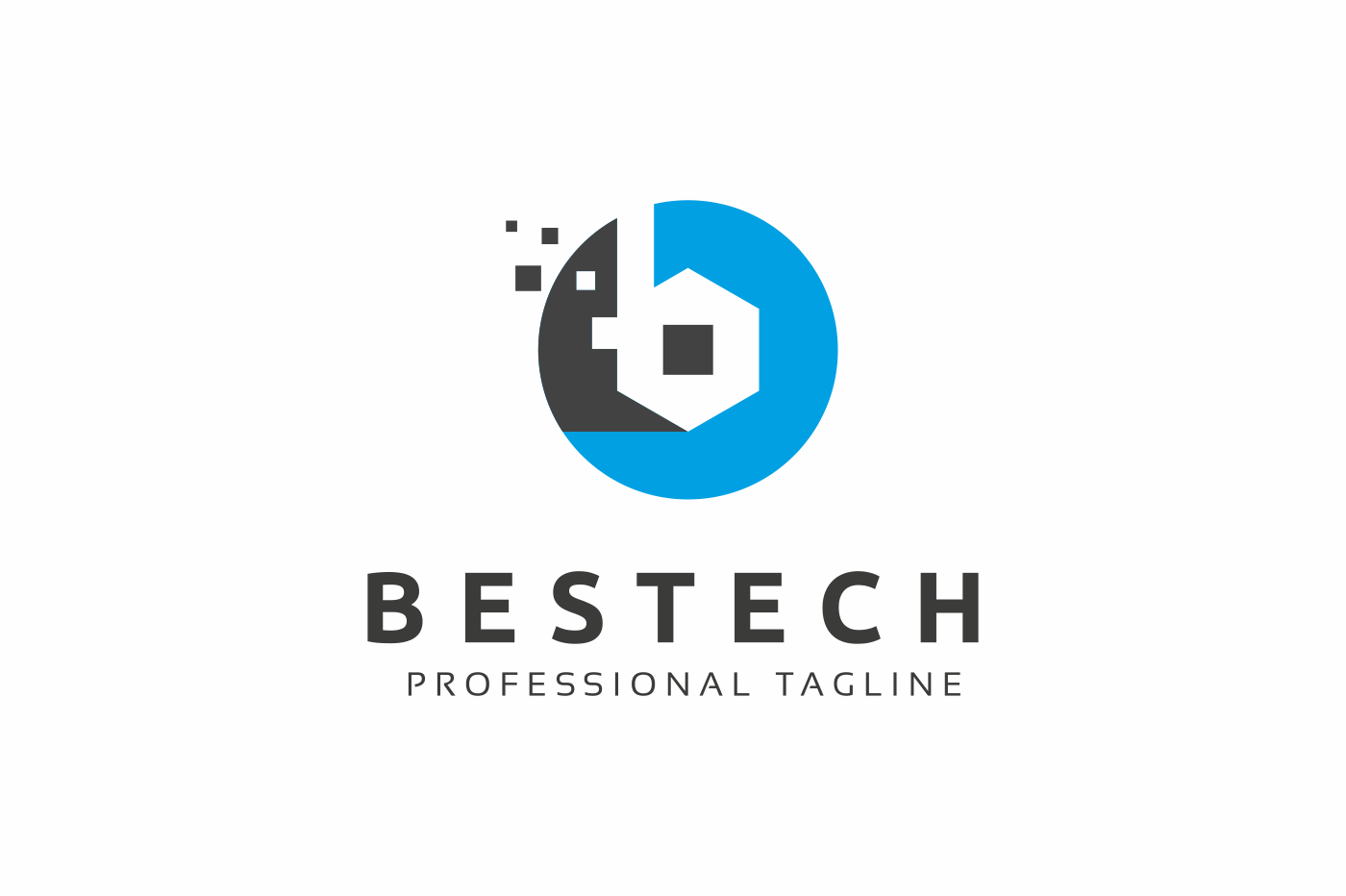 Download Шаблон логотипа "Bestech B Letter Logo Template" / Bestech B Letter Logo Template - Шаблон логотипа на тему графика b letter logo box brainstorm brand branding business consultant consulting corporate cube cubic cubical design development entertainment expert gaming hexagon