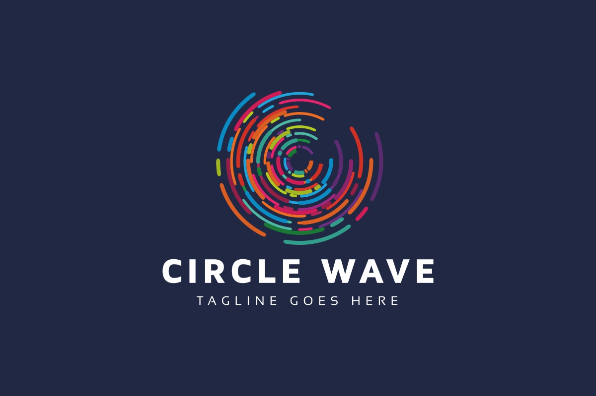 Download Шаблон логотипа "Media Wave Logo Template" / Media Wave Logo Template - Шаблон логотипа на тему графика abstract ad advertising brand branding bussiness circle clean color colorful consultant corporate creative design financial graphic logo media music natural