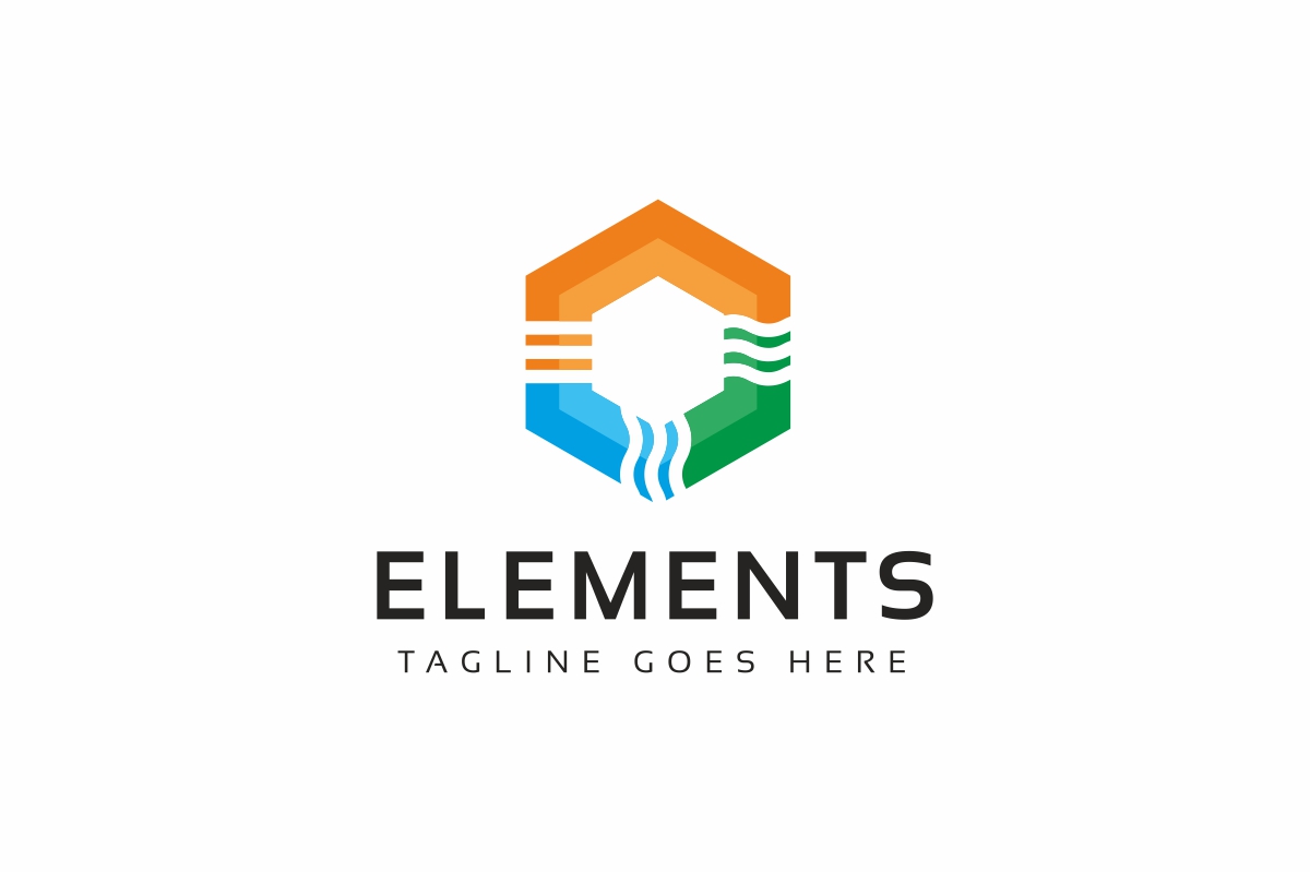 Download Шаблон логотипа "Elements Nature Logo Template" / Elements Nature Logo Template - Шаблон логотипа на тему графика biosphere camp camping eco friendly logo green design logos products eco-friendly ecologic ecological ecology ecosystem ecotourism element elements environment template