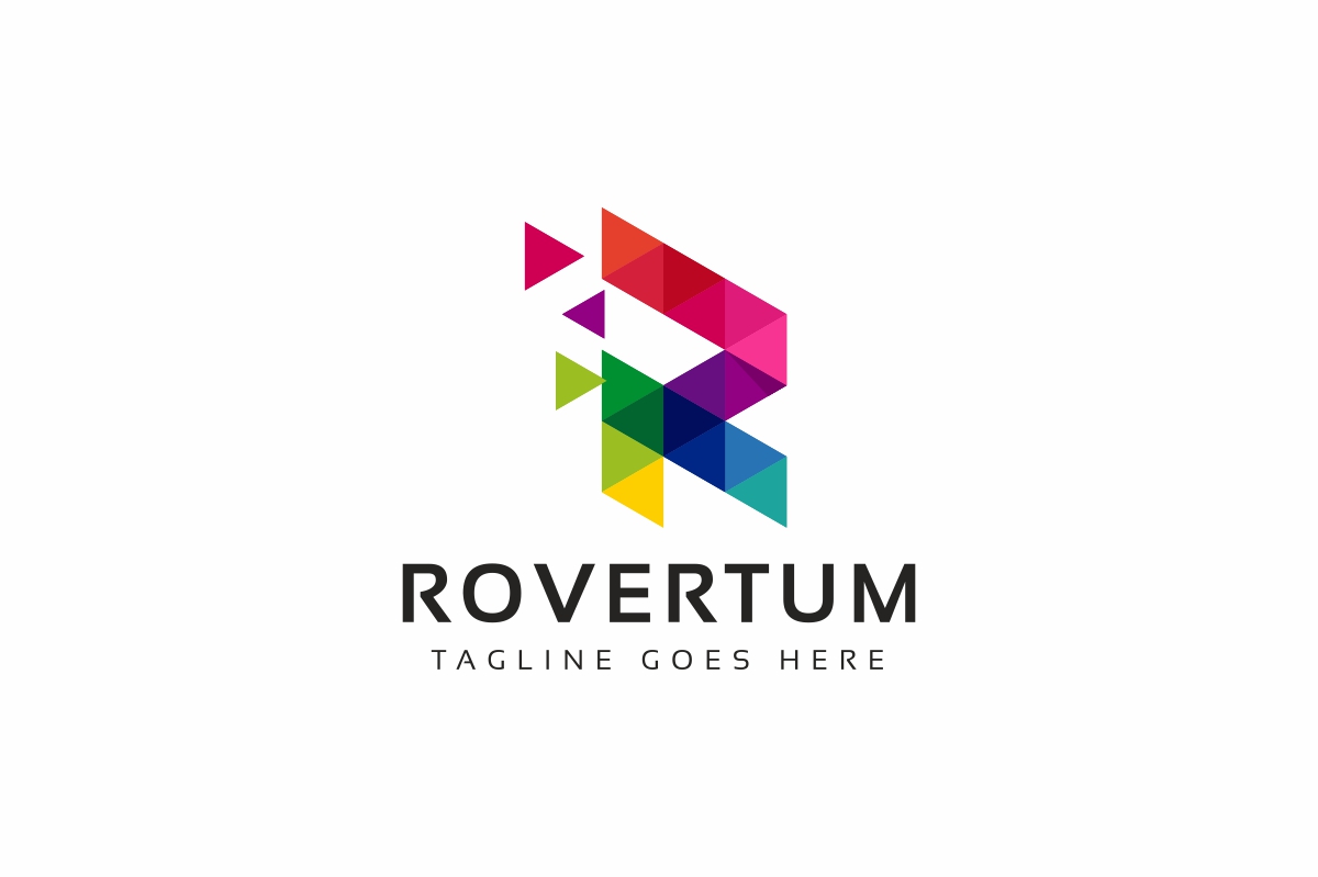 Download Шаблон логотипа "Rovertum R Letter Logo Template" / Rovertum R Letter Logo Template - Шаблон логотипа на тему графика agency art construction development group internet letter logistics marketing r logo reliable serious studio web