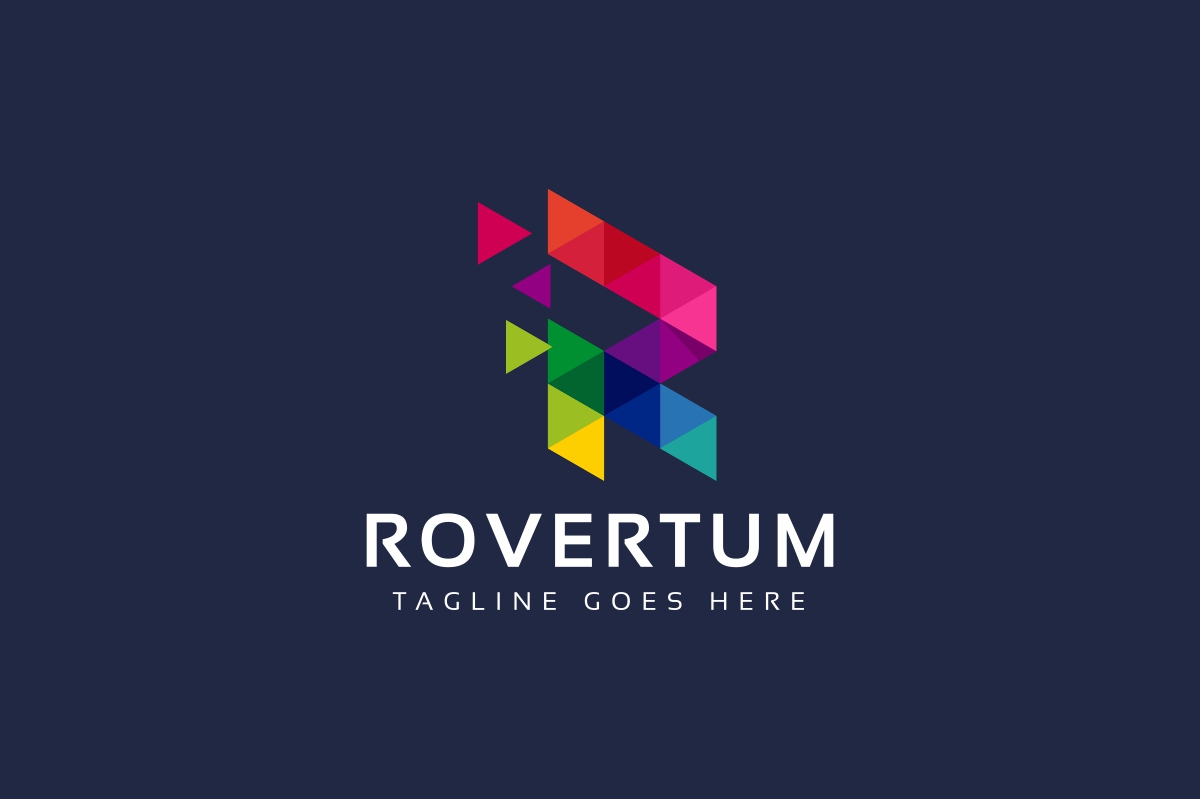 Download Шаблон логотипа "Rovertum R Letter Logo Template" / Rovertum R Letter Logo Template - Шаблон логотипа на тему графика agency art construction development group internet letter logistics marketing r logo reliable serious studio web