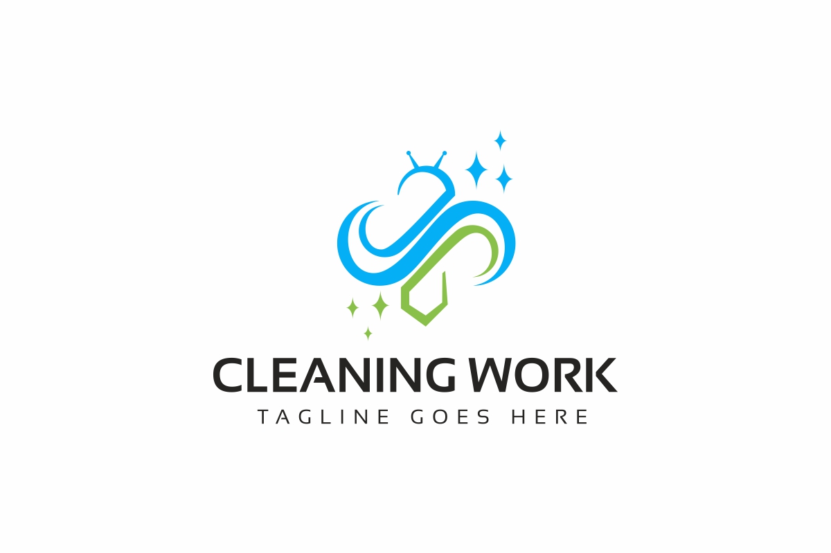Download Шаблон логотипа "Cleaning Logo Template" / Cleaning Logo Template - Шаблон логотипа на тему графика app apps bee cell brand branding business clean collaboration communication corporate creative design energy group hexagonal honey identity intelligence logo