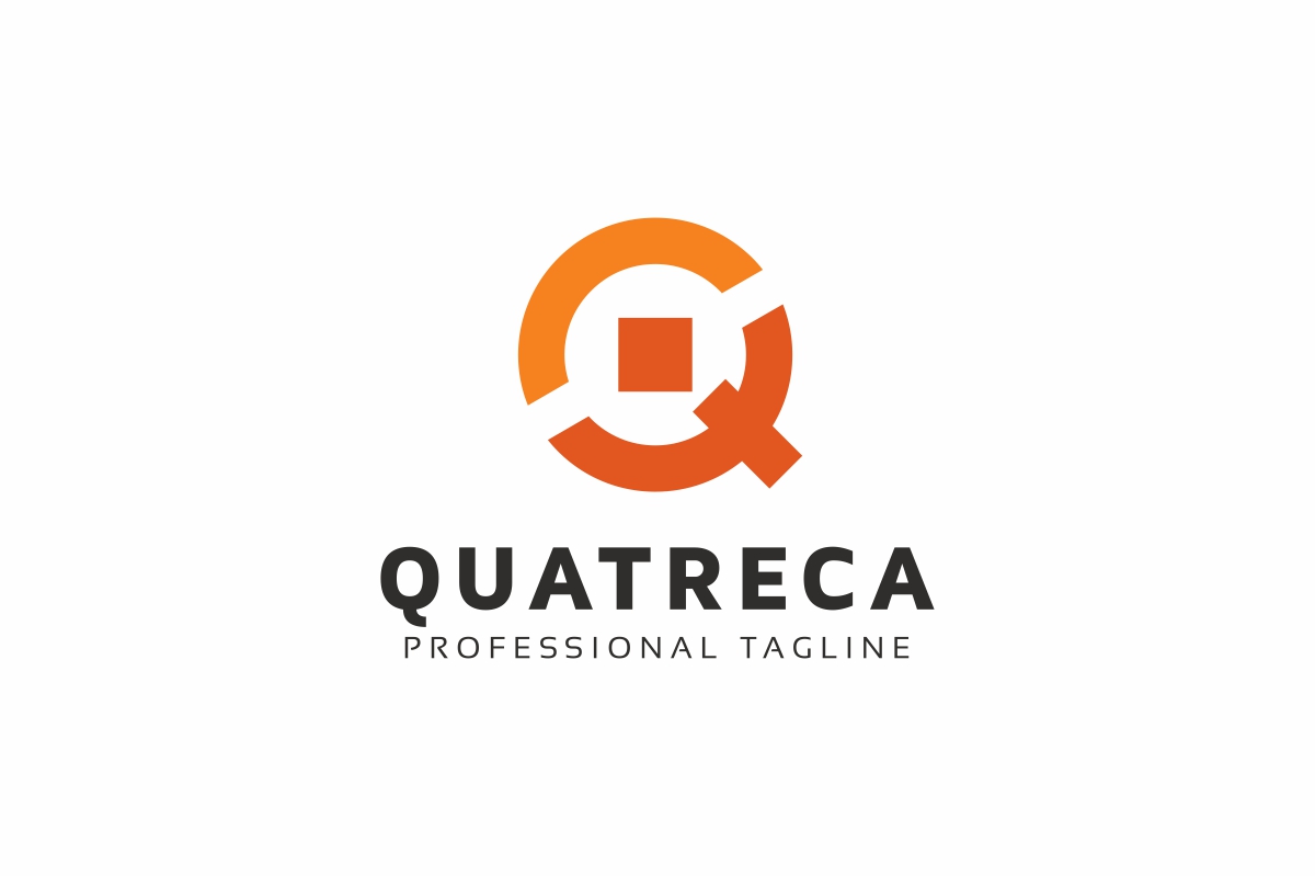 Download Шаблон логотипа "Quatreca Q Letter Logo Template" / Quatreca Q Letter Logo Template - Шаблон логотипа на тему графика bold circle corporate creative elegant entertainment letter light limited logo media modern orange professional q studio template unique web