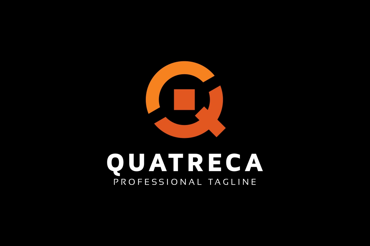 Download Шаблон логотипа "Quatreca Q Letter Logo Template" / Quatreca Q Letter Logo Template - Шаблон логотипа на тему графика bold circle corporate creative elegant entertainment letter light limited logo media modern orange professional q studio template unique web