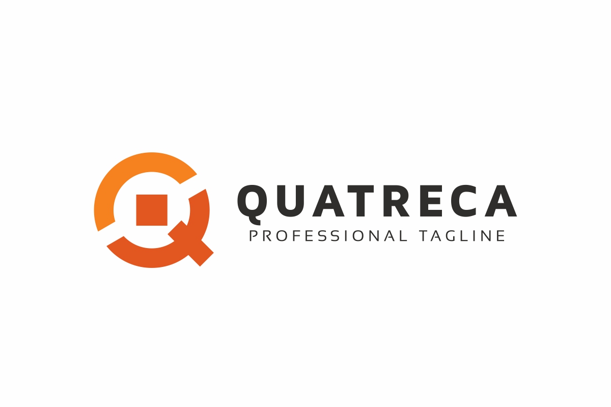 Download Шаблон логотипа "Quatreca Q Letter Logo Template" / Quatreca Q Letter Logo Template - Шаблон логотипа на тему графика bold circle corporate creative elegant entertainment letter light limited logo media modern orange professional q studio template unique web