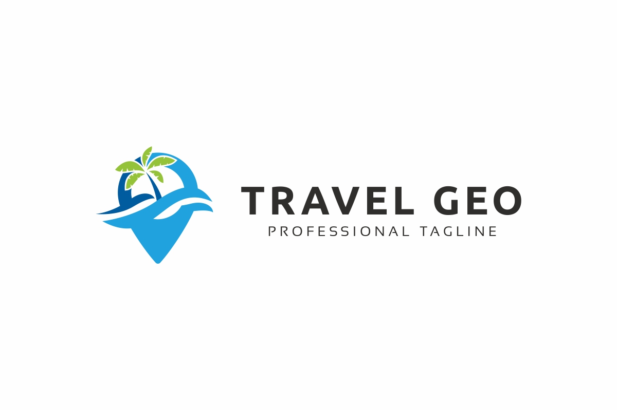Download Шаблон логотипа "Travel Logo Template" / Travel Logo Template - Шаблон логотипа на тему графика ai air airplane aviation beach blue business colorful company eps file getaway happy holiday leisure logo plane sea summer template