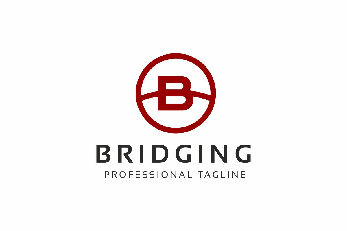 Download Шаблон логотипа "Bridging B Letter Logo Template" / Bridging B Letter Logo Template - Шаблон логотипа на тему графика app apparel b logo bold brand branding clean colorful letter media mobile modern social sport strong tough web