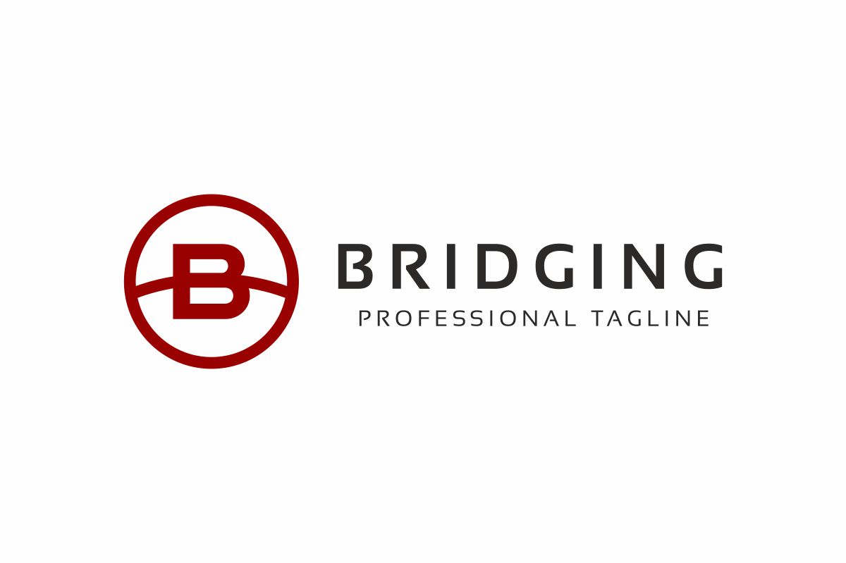 Download Шаблон логотипа "Bridging B Letter Logo Template" / Bridging B Letter Logo Template - Шаблон логотипа на тему графика app apparel b logo bold brand branding clean colorful letter media mobile modern social sport strong tough web